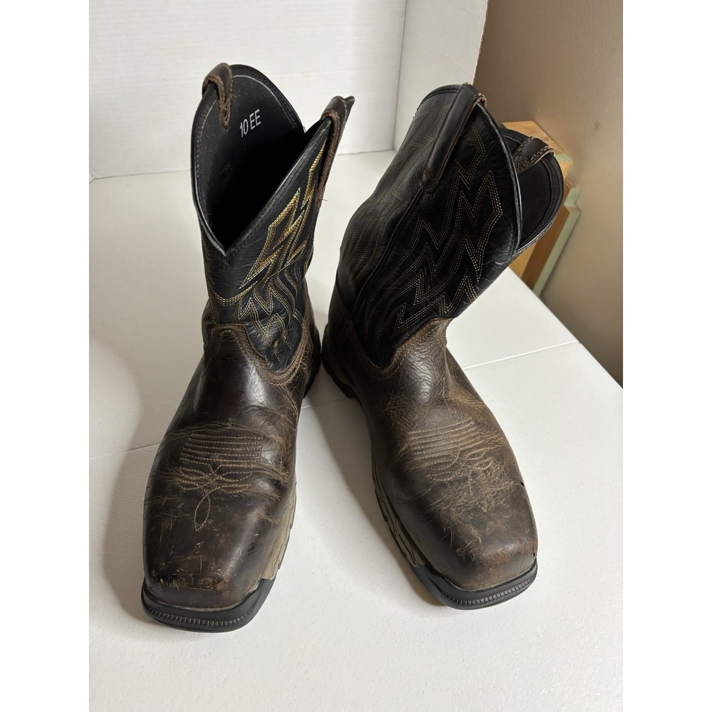 Ariat Work Leather Safety Boots Brown ASTM F2892-18 EH SR 10 EE